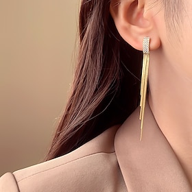 Women's Earrings Fancy Joy Elegant Stylish Earrings Jewelry Gold For Party