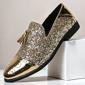 Men's Prom Shoes - Blue Textured Velvet Slip-On Loafers for Bold and Fashion-Forward Formal Wear