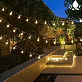 Outdoor LED String Lights Globe Ball String Lights 100/50/30M Fairy Light 800/400/300Leds for Party Garden Yard Colorful Romantic Decoration Lighting IP44 Wate