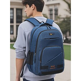 Men's universal sports backpack with multiple compartments, made of durable water-resistant fabric, casual style, suitable for travel, school and outdoor activ