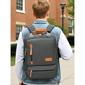 Men's Large Capacity Multi-Pocket Backpack Set, Including Crossbody Bag and Coin Purse, with Adjustable Shoulder Strap,  Multi-Pocket Design - Stylish and Prac