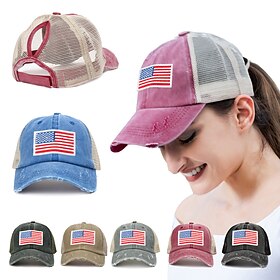 250th Anniversary USA Hat USA Flag Casual Adults' Men's Women's Semiquincentennial Masquerade Independence Day / the Fourth of July Casual Festival Easy Hallow