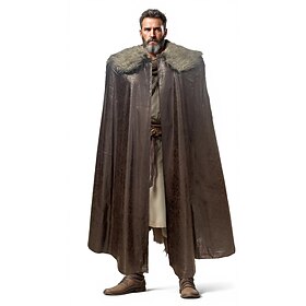 Retro Vintage Medieval Cloak Masquerade Pirate Viking Aristocrat Fancy Dress Men's Viking Carnival New Year Masquerade Event / Party Adults' Cloak Fall Winter