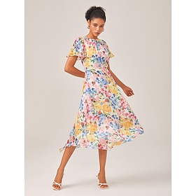 Damen Regenbogen Sommer Rundhalsausschnitt Elegant XS S M: retailer-supplied image