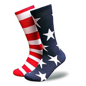250th Anniversary USA Socks / Long Stockings USA Flag Casual Adults' Men's Women's Semiquincentennial Masquerade Independence Day / the Fourth of July Casual F