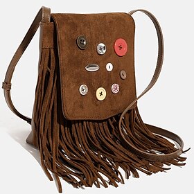 Retro Vintage 1970s Bag Crossbody Bag Hippie Fringe Women's Party Casual Daily Pride Parade Adults' Bag