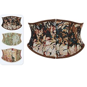 Rococo Overbust Corset Masquerade Overbust Corset Cosplay Jacquard Tummy Control Push Up Jacquard Fancy Dress Women's Royal Masquerade Party Carnival Of Venice-image