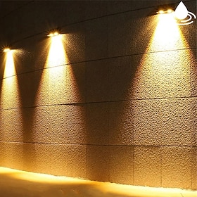 Modern Minimalist Solar Wall Washing Light, Sloar Step Stair Light Waterproof Courtyard Deck Light Garden Exterior Wall Outdoor Decor Solar Fence Lamp Garden c