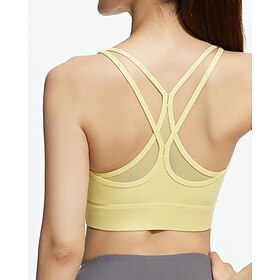 Sports Bra Hollow Mesh Back Sports Bra Fitness Yoga Vest Shockproof Yoga Bra Without Steel Ring