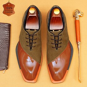 Men's Premium Brown Leather Lace-Up Shoes with Brogue Detailing  Sophisticated Shoes for Gala Dinners, Formal Balls  and Evening Affairs