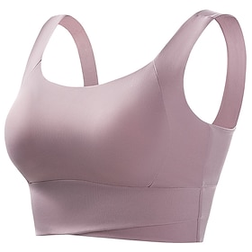 Women's Plus Size Tight Tops Solid Color Sports Sleeveless Sleeveless Crew Neck Crop Tops Gym Sage Green Black White Pink Dusty Blue Summer Spring Fall