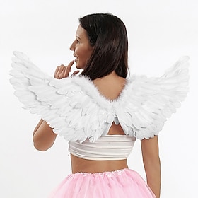 Angel Drag Queen Halloween Feather Wings Pride Adults' Unisex Halloween Pride Parade Pride Month Easy Halloween Costumes Dress Up