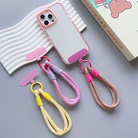 New Creative Dopamine Color Phone Case Chain Universal Versatile Bag Handheld Chain Durable and Portable Anti Loss Thick Short Rope