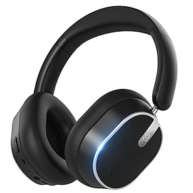 Hybrid Active Noise Cancelling Headphones Wireless Over Ear Bluetooth Headphones Foldable Wireless Headset 60H Playtime Hi-Res Audio Deep Bass Memory Foam Ear