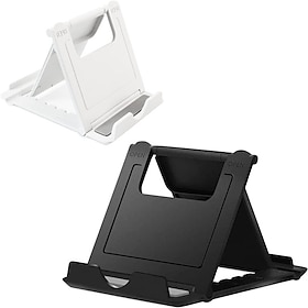 Portable Cell Phone Stand Holder for Desk Foldable Pocket-Sized Mount Universal Adjustable Desktop Mobile Phone Kickstand Compatible with iPhone IPads Kindle A