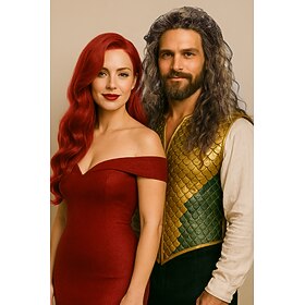Cosplay Wigs Red Deep Wave Synthetic Hair Medium Length Wigs Women's Wigs For Party