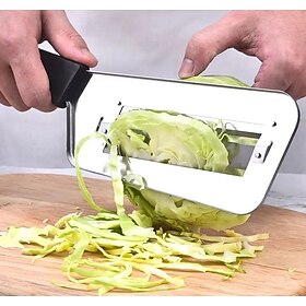 coltello trituratore in acciaio inossidabile per preparare il cavolo senza sforzo, affettatrice manuale per verdure per cavolo, patate e canna da zucchero, pel