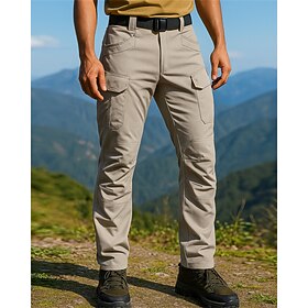 Men's Combat Pants Cargo Pants Hiking Pants Trousers Outdoor Regular Fit Waterproof Windproof Pants / Trousers Pocket Black Army Green Camping / Hiking Golf Ru