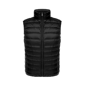 Men's Down Jacket Puffer Vest Vest Gilet Vacation Daily Date Fashion Casual Winter Pocket Polyester Duckdown Warm Comfortable Solid Color Zipper Stand Collar R