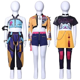 Ispirato agli idoli coreani Stella pop Costume Cosplay Parrucche cosplay Costume Cosplay for Ragazze Bambini Halloween Giornata universale dell'infanz