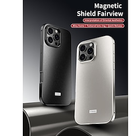 Handy Hülle Handyhüllen Für iPhone 17 Pro Max 17 Air 16 Pro Max Plus 15 Pro Max 14 Pro Max Rückseite Stoßfest Retro Metall
