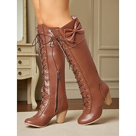 Women's Brown Lace-… - image