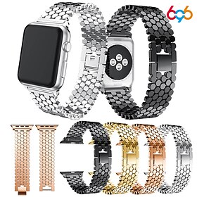 Compatible with Apple Watch band 38mm 40mm 41mm 42mm Women Luxury Women Men Alloy Strap Replacement Wristband for iwatch Series 9 8 7 6 5 4 SE