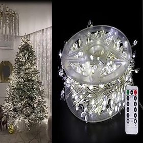 Cascading Copper Wire Tree Twinkle Lights