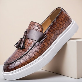 Men's Brown Crocodi… - image