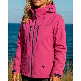 Femmes Veste de randonnée Veste en Polaire Veste 3 en 1 Hiver Extérieur Imperméable Coupe-vent Top Noir Blanche Jaune Rose Bleu