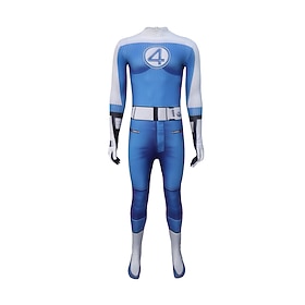 Book Week 2026 The Fantastic Four: Superhero Mister Fantastic Group Costume Jumpsuit Bodysuits Carnival Costume Dress Up Movie Cosplay for Boys Girls' Kid's Ca