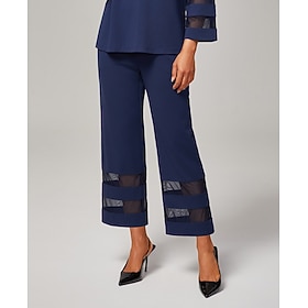 Femmes Féminin Pantalons Longueur cheville Chiffon Décontracté Quotidien Traditionnel / Classique Formel Tenue…: retailer-supplied image