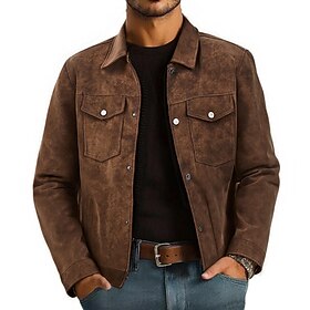 Men's Faux Suede Ja… - image
