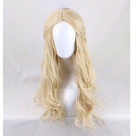 de hobbit galadriel pruik pruik cosplay kostuums kostuum lang lang blond nieuw