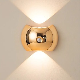 Up and Down Light Smart LED Night Light PIR Motion Sensor Magnetic Portable Wall Lamp 3 Lighting Modes Wireless Installation for Terrace Entrance Bedroom Desk