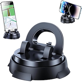 Adjustable 360 Degree Rotating Car Phone Holder with Silicone Non-Slip Grip Required-Free Strong Adsorption Car Holder for All Mobile Phones