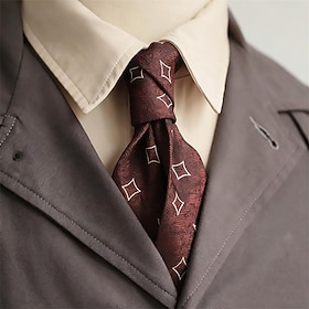 Men's Neckties Fashion Classic Modern Contemporary Patterned Wedding Party Daily Wear