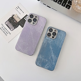 telefon Etui Til iPhone 16 15 14 Pro Max Plus 13 Pro Max Bagcover Stødsikker Kontor / Business Lærred Belægning