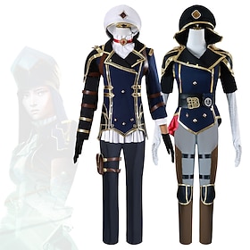LOL Arcane:League of Legends Caitlyn / The Sheriff of Piltove Costume Fancy Dress Cosplay Movie Cosplay for Men's Women's Adults Halloween Carnival Performance