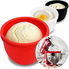 Silicone Stand Mixer Bowl Liners, Mix Aid Silicone Liners for Kitchen Aid Tilt-Head 5 Qt Mixers, Kitchen Mixer Attachments Accessories, Replacement Mixers Bow