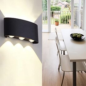3-Light 17cm LED Wall Lights Geometric Design Waterproof Outdoor Wall Lights Modern Minimalist Style Aluminum Living Room Bedroom Corridor Wall Light IP65 85-2