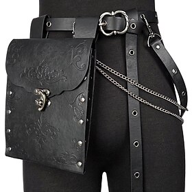 Medieval Renaissance Waist Belt Belt Pouch Viking Fancy Dress Men's Women's Celtic Viking Fantasy Halloween Carnival Performance LARP Adults' Belt Bag All Seas