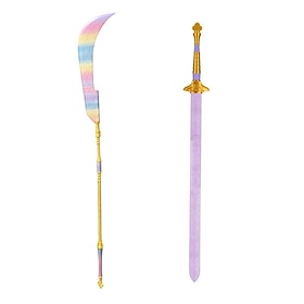 Accesorios de disfraz de espada de cazador de demonios, accesorios de arma retráctiles para fiesta de Halloween, impresión 3D