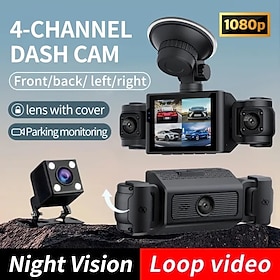 1080p Full HD / Boot automatic recording Car DVR 110 Degree Wide Angle CMOS 2 inch IPS Dash Cam with Loop recording / Video photo 4 infrared LEDs Car Recorder