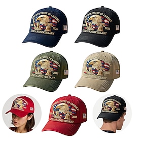 250th Anniversary Patriotic Baseball Cap – Bald Eagle Design
