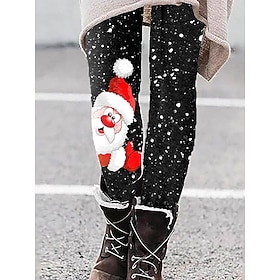 Christmas Women's Leggings Vacation Vintage Fashion Full Length High WaistPantsUgly Graphic Printing Thermal Warm Soft Breathable Stretchy Formal Outdoor Vacat