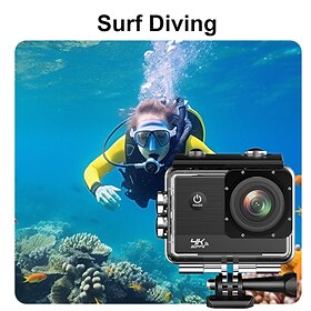 v3 4k action camera draagbaar oplaadbaar opname beeld en video functie wifi waterdichte onderwatercamera 2 inch ips scherm