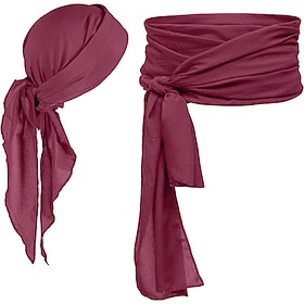 Déguisements thème film / TV Rétro Vintage Médiéval accessoire Ceinture Taille Coiffure Pirate Viking Déguisement Homme Femmes Pirate Mascarade Performance Fêt