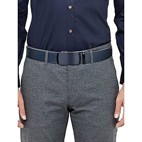 Men's Genuine Leather Belt with Automatic Buckle, Stylish Adjustable Dress Waistband in Multiple Colors, Durable Business  Casual Accessory, Perfect Christmas