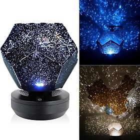 Night Light Projector Star Projector Romantic Dream Rotary Projector Starry Night Light Bedroom Table Lamp